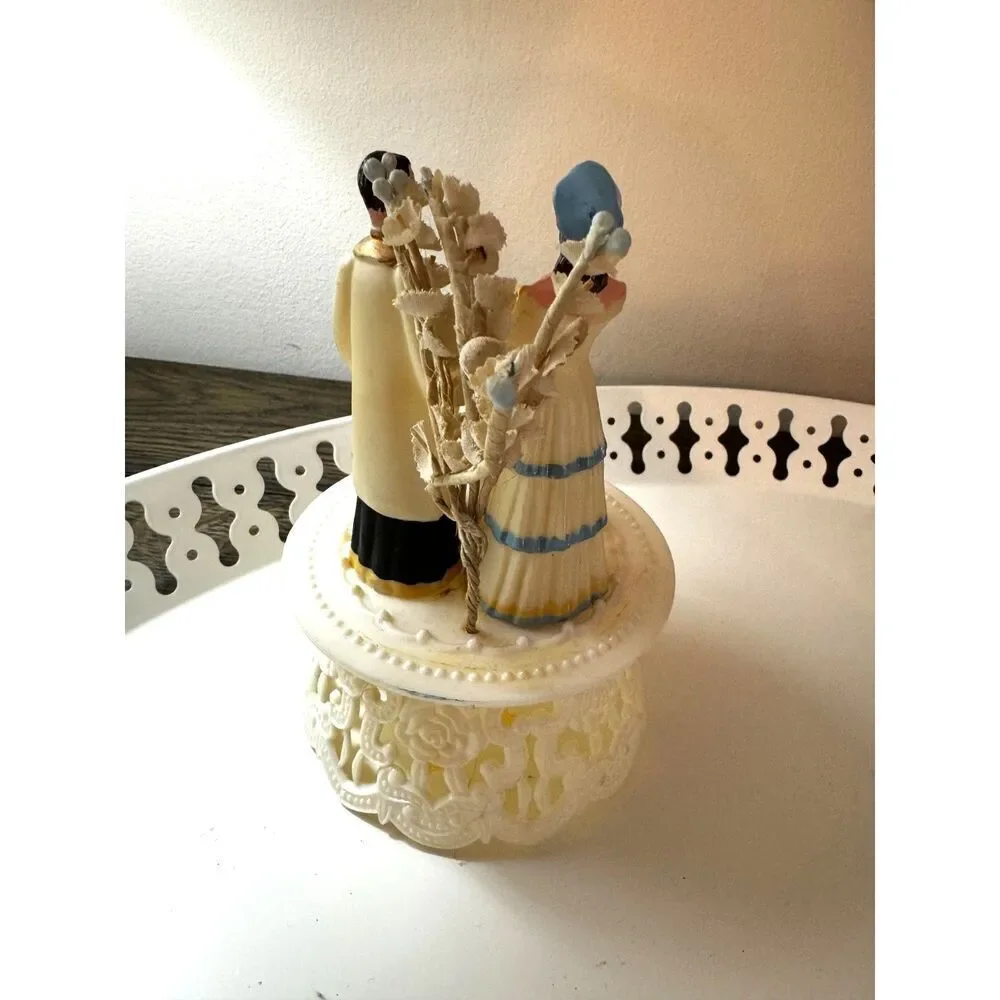 Gorgeous Vintage Cake Topper Baptism, Christening cake stopper